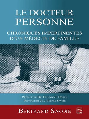 cover image of Le Docteur Personne